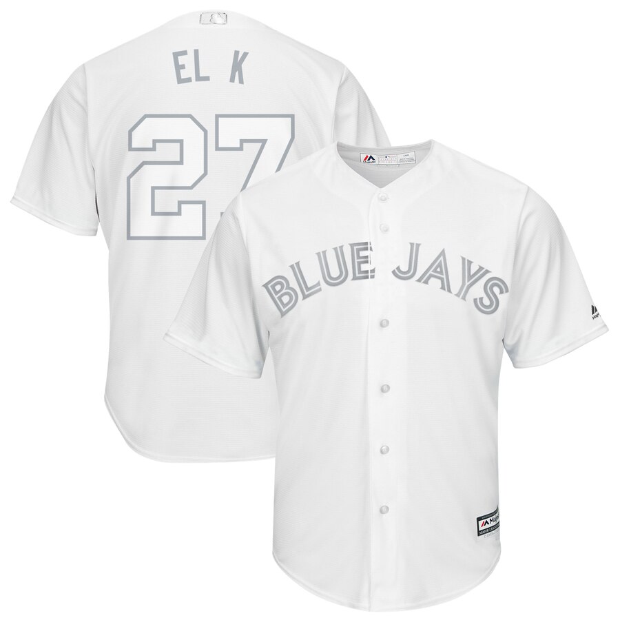 Men Toronto Blue Jays #27 El K white MLB Jersey->toronto blue jays->MLB Jersey